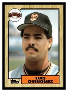 1987 Topps #362  Luis Quinones  Shortstop & 3rd B San Francisco Giants FREE ship