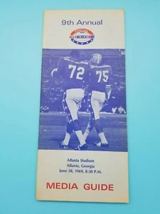 1969 COACHES ALL AMERICA FOOTBALL ALLSTAR MEDIA GUIDE MEAN JOE GREENE OJ SIMPSON - Picture 1 of 2