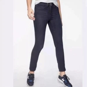 Jeans skinny Athleta Sculptek overdye lavaggio scuro nuovi con etichette taglia 0 - Foto 1 di 6