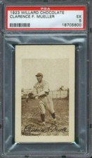 1923 V100 Willard's Chocolate Heinie Mueller PSA 5 St. Louis Cardinals