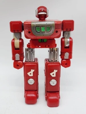  Vintage Action Figure Bandai 1983 Japan Robot Diecast Metal Robot Transformers - Image 1 of 4