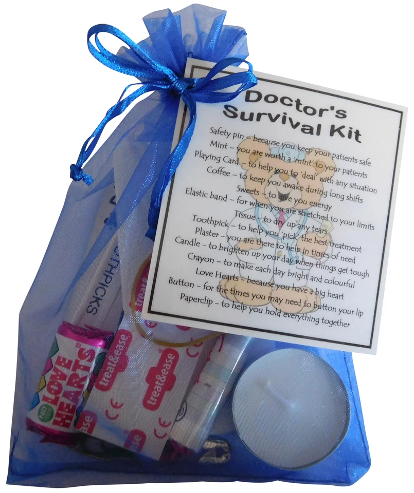 SMILE GIFTS UK Doctor / Dentist / Paramedic/ Physio/ Optician / Health Visitor Survival Kit