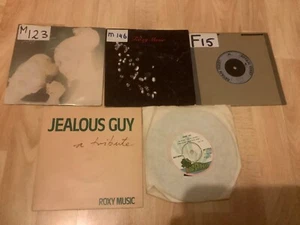 Job Lot 5 x 7” Roxy Music Bryan Ferry Vinyl 45rpm Singles - Picture 1 of 11