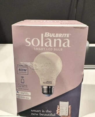 Bulbrite Solana 290111 SMART LED Bulb 40 Watt Equivalent: New, Open Box - Image 1 of 3