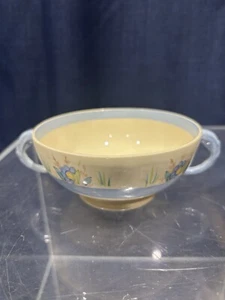 New Hall Hanley Vintage Art Deco Soup Bowl Double Handle  - Picture 1 of 9