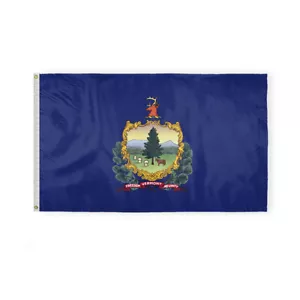Bandiera di Stato AGAS Vermont su un lato stampa rovescio 200D nylon VT bandiere banner - Foto 1 di 29
