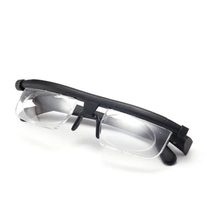 Focus Adjustable Eyeglasses -3 To +6 Diopters Reading Glasses Focal Length-'h - Picture 1 of 6