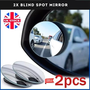 2x Blind Spot Mirror Rear Side View Towing Car Van Motorcycle Adjust Wide Angle - Picture 1 of 5