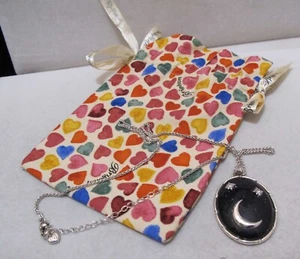 BRIGHTON “Halo Stargazer” Sparkly Navy Silver Pendant Dream Imagine Necklace - Picture 1 of 14