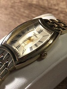 Women’s Dress Watch Steel By Design Stainless Gold Toned Wristwatch New Battery - Picture 1 of 22