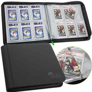 Graded Card Binder 60 PSA Slab Holder 6 Pocket Graded Card Storage Slab Binde... - Bild 1 von 7