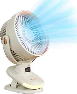 Small Cooling Desk & Clip Fan w/Night Light Battery/USB/Portable fan - Picture 1 of 8