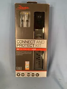 Rocketfish™ - 7-Outlet/2-USB Surge Protector with 8' 4K UltraHD, In-Wall NEW - Picture 1 of 9