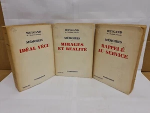 Memoires - 3 Volumes - Rappele Au Service - Paperback 1950's - Picture 1 of 7