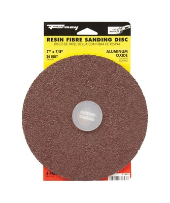 Forney 71653 Aluminum Oxide 8500 rpm 24-Grit Resin Bond Sanding Disc 7 Dia. in. - Image 1 of 4