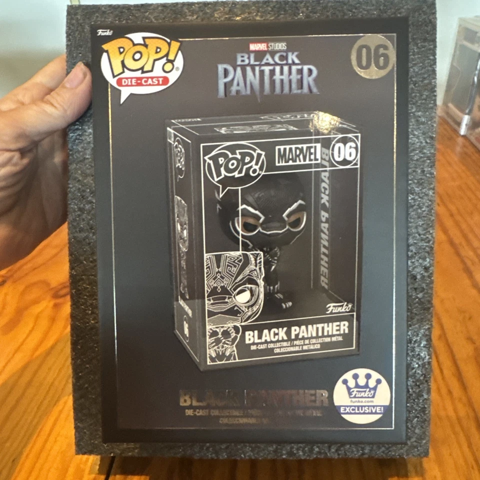 Funko Pop Die Cast Black Panther Chance Of Chase New & Sealed - image 1 of 4