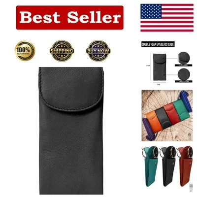 时尚 2 隔层皮革眼镜盒男女 - 旅行就绪 — 第 1/4 张图片