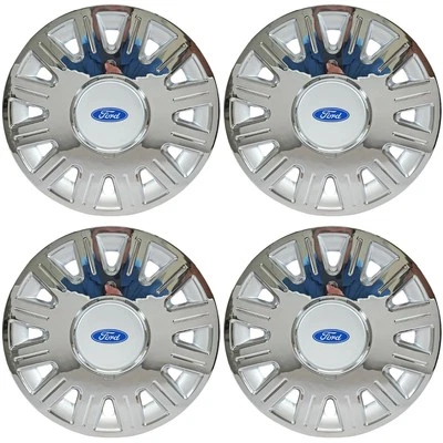 2003-2008 Ford Crown Victoria 412-16CN 16" Chrome Hubcaps Wheel Covers WITH LOGO - Image 1 of 4