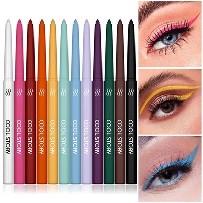Eye Makeup Eyeliner Gel Pen Waterproof Cool Story Eyeliner Colorful Matte % - Image 1 of 4