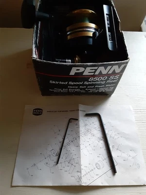 Carrete giratorio Penn 8500SS usado una vez con caja  Foto 1 de 4
