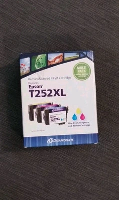 Dataproducts Ink Cartridges Replaces Epson T252XL Three Pack Cyan Magenta Yellow - Image 1 of 2