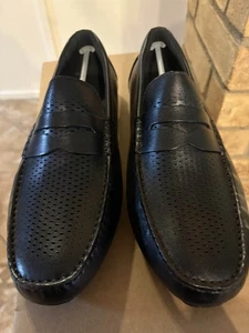 Cole Haan Men's Grand Laser Penny Driver Black C36651 - US 10.5 M EU 43.5 - Picture 1 of 5