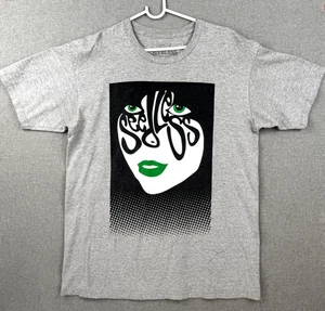 Vintage Seedless Clothing Brand Gray Face Graphic Design T-Shirt Size Large Rare - Bild 1 von 8