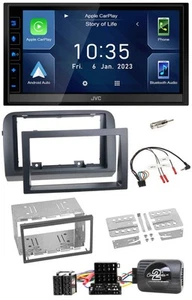JVC DAB Bluetooth Lenkrad USB 2DIN Autoradio für Fiat Croma 2005-2010 - Bild 1 von 12