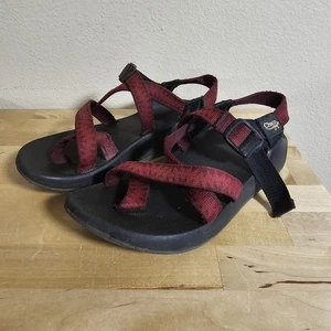 Chaco Z2 Vibram Sports Sandals Classic Hiking Camping Red Black Womens Size 8 - Picture 1 of 9