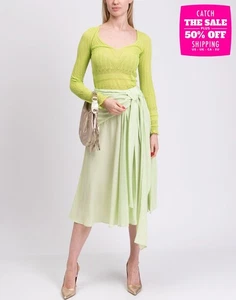 PVP €442 BLUMARINE Top Crochet Talla XS Ligero Calado Cuello en V Hecho en Italia - Imagen 1 de 10