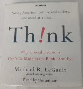 Think: Why Crucial Decisions Can't Be Made in the Blink of an Eye, NEW - Picture 1 of 2