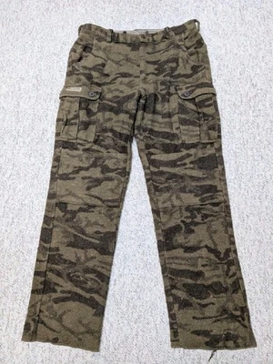 Pantalones cargo vintage de LANA de caza COLUMBIA 38x36 verde CAMUFLAJE marrón Foto 1 de 4