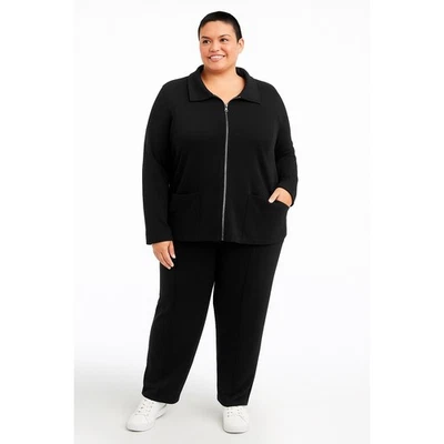 Женский комплект для бега Talbots Plus Black Knit 2 шт. 2X - Изображение 1 из 4