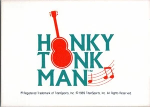 Honky Tonk Man Logo Card #138 1990 Classic WWF Wrestling Card  - Picture 1 of 2