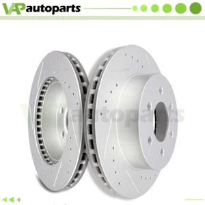 Front Brake Rotors Discs For 2000-02 Dodge Dakota Durango Slotted & Drilled 2pcs - Picture 1 of 7