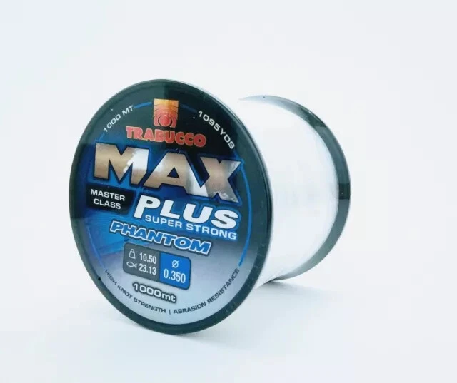 NYLON MONOFILO PESCA TRABUCCO MAX PLUS PHANTOM BOBINE 1000 MT - Immagine 1 di 1