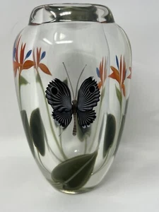 Orient und Flume Beyers Säulen Schmetterling Briefbeschwerer Vase signiert 86/300 - Bild 1 von 16