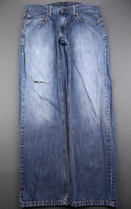 Men's 2013 Levi's 514 Jeans Straight Fit Distressed Size 32x30 (Msr 32x29) - Imagen 1 de 12