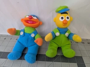 Muñeca de peluche Tyco Muppets Ernie Bert cabeza de vinilo 1996 Sesame Street juguete de peluche - Imagen 1 de 7