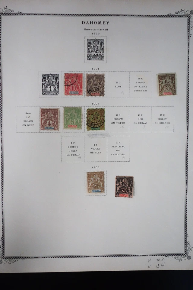 Dahomey 1800s to 1970s Stamp Collection - Image 1 of 4