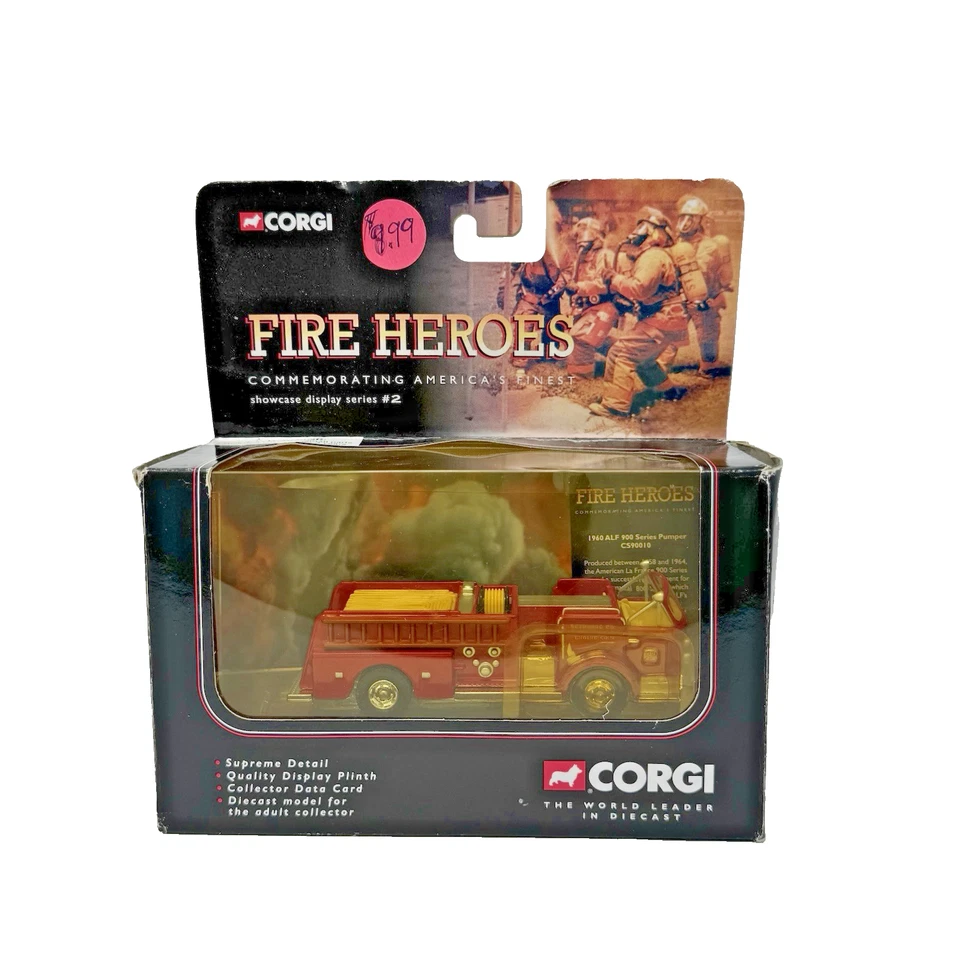 Corgi Fire Heroes 1960 Alf 900 Series Pumper Cs90010 Bethpage Firetruck