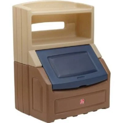  Cubo de almacenamiento de plástico y organizador de juguetes, Step2 levantar y ocultar 38"H niños Foto 1 de 4