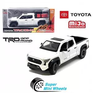 MiJo Exclusives 1:24 2024 Toyota Tacoma TRD Off-Road Edition – White - Picture 1 of 4