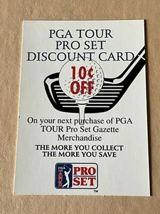 1991 PGA Tour Pro Set Discount Insert Card - Bild 1 von 2
