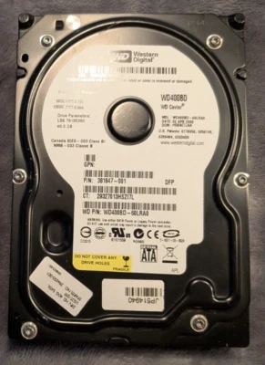 Western Digital Caviar 40GB,Internal,7200 RPM,8.89 cm (3.5") (WD400BD)... - Image 1 of 3