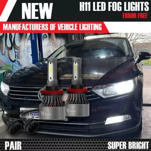 2 x VW PASSAT B8 SN30 H11 70w 8000 lumens LED fog Kit White Canbus Error Free - Picture 1 of 7