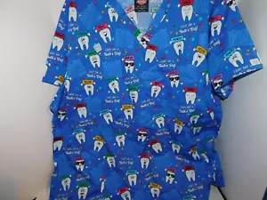 Dickies Scrubs new without tags 5XL Medical Dental V Neck Top - Picture 1 of 3