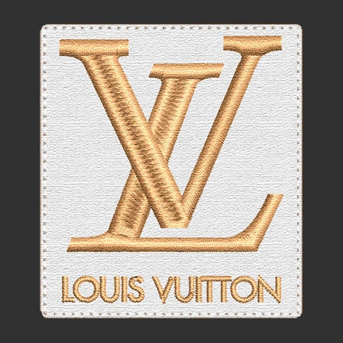 HECHO A MANO LOUIS VUITTON patch parche bordado brode toppa 6.5 x 5.5 cm (compatible product)