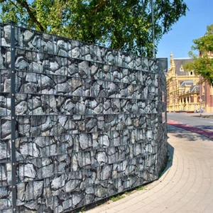 Bruchstein groß - Bedruckter Zaun Sichtschutz Streifen Doppelstabmatten PVC frei - Bild 1 von 9
