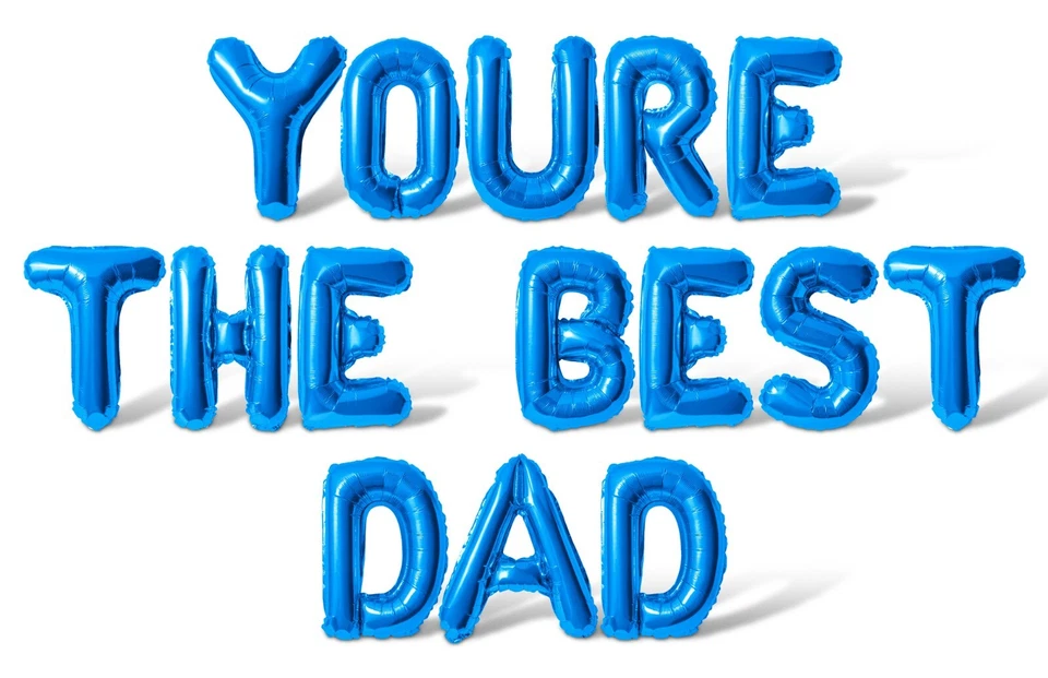 YOURE THE BEST PAPÁ Letra Globo Banner - Día del Padre Fiesta Suministro Decoraciones Foto 1 de 4